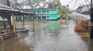 উজানের ঢল ও ভারী বৃষ্টিতে তিস্তার পানি বিপদসীমা ছুঁয়ে, পানিবন্দি হাজারো মানুষ