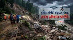 বৃষ্টির দাপট বাড়তে পারে, রয়েছে ভূমিধসের আশঙ্কা