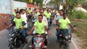 পীরগাছার অন্নদানগরে বিশাল মাদক বিরোধী শোডাউন ও পূজামণ্ডপ পরিদর্শন