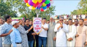 পীরগাছায় মরহুমা বেগম খালেদা জিয়া স্মৃতি আন্তঃজেলা ফুটবল টুর্নামেন্টের উদ্বোধন